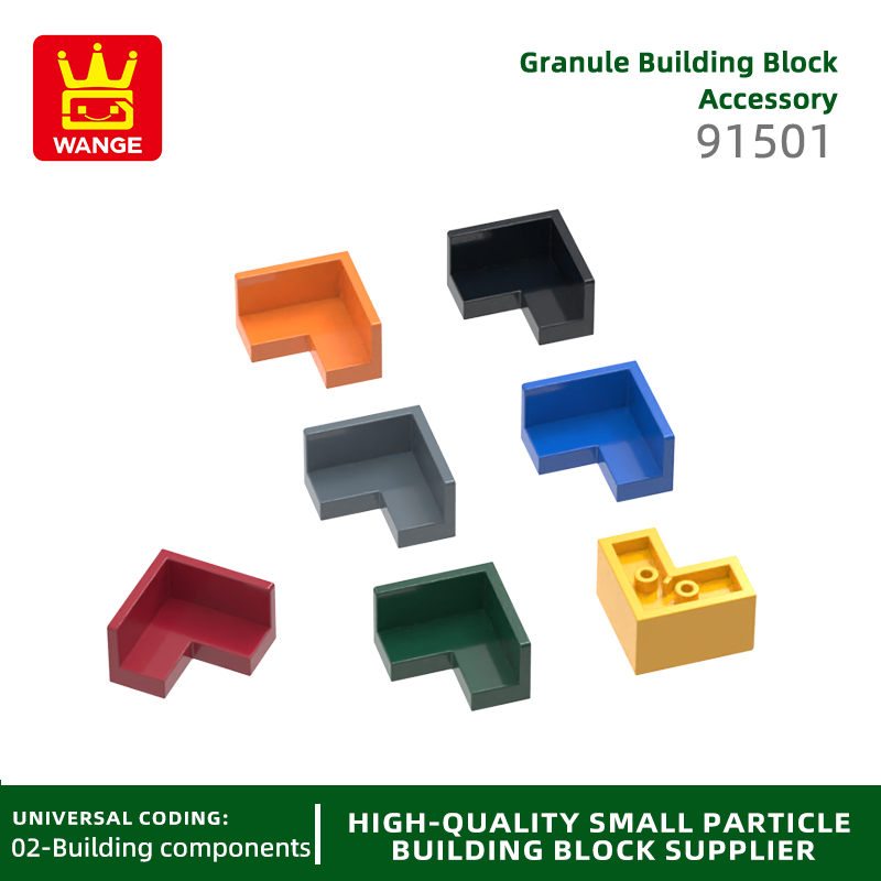 Wange136Pcs/lot 91501 Panel 2 x 2x1 Corner Accessories Compatible with Brick DIY Children's Toy Assembly Parts