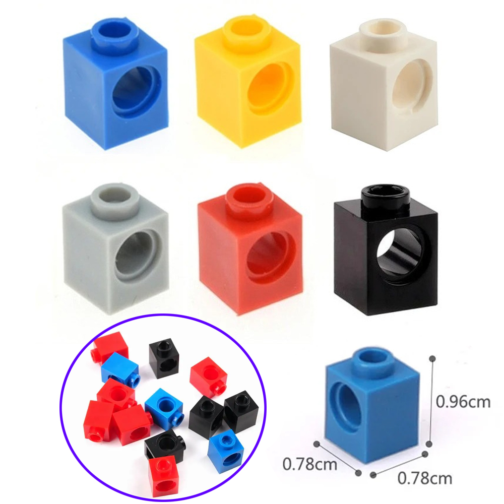 10pcs/lot MOC high-tech Parts 6541 1x1 Bricks 1 Holes MOC Technical Building Blocks Suitable For All Brands Small Particles Toy
