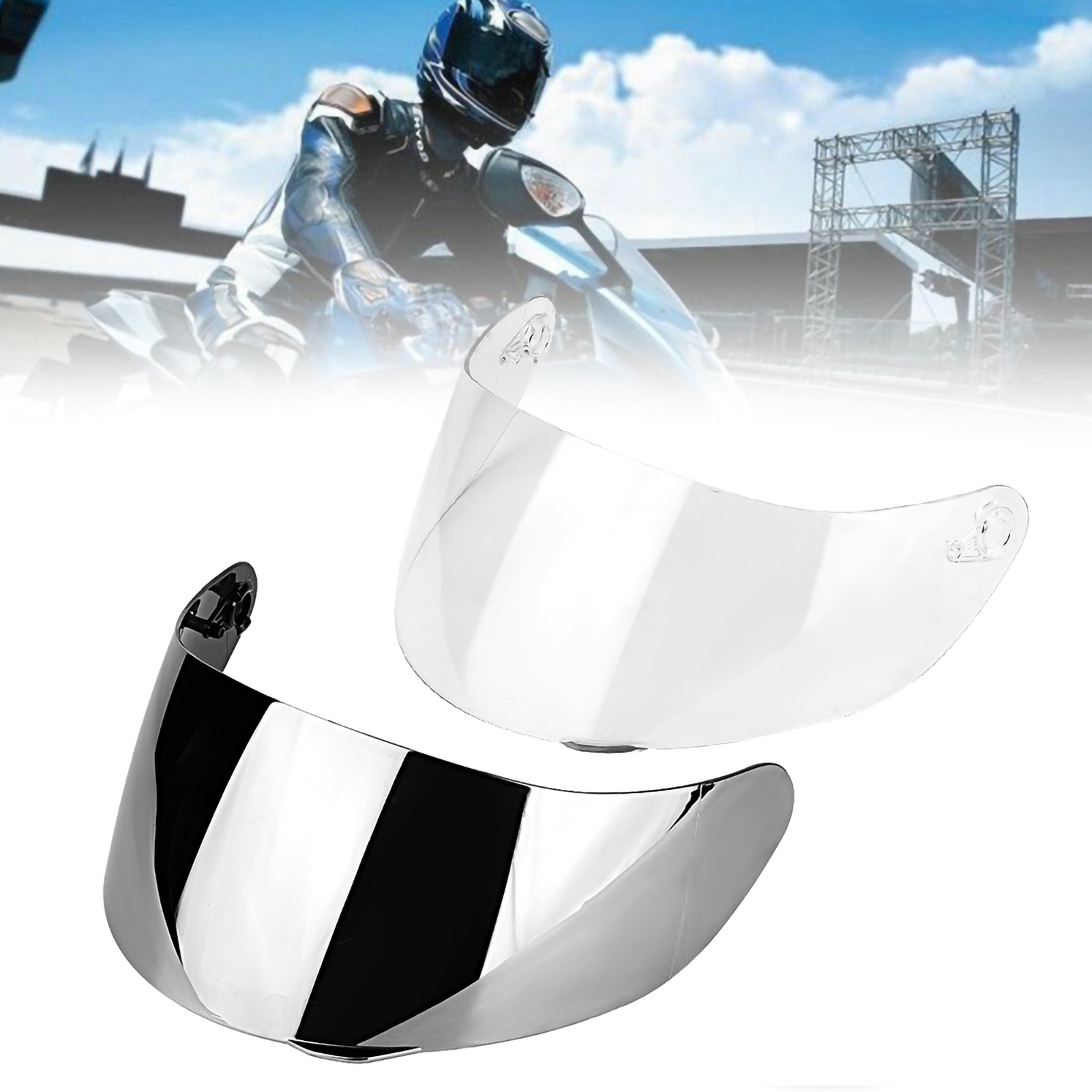 Motorcycle Wind Shield Helmet Lens Visor Replacement for AGV K1 K3SV K5 Full Face Helmet