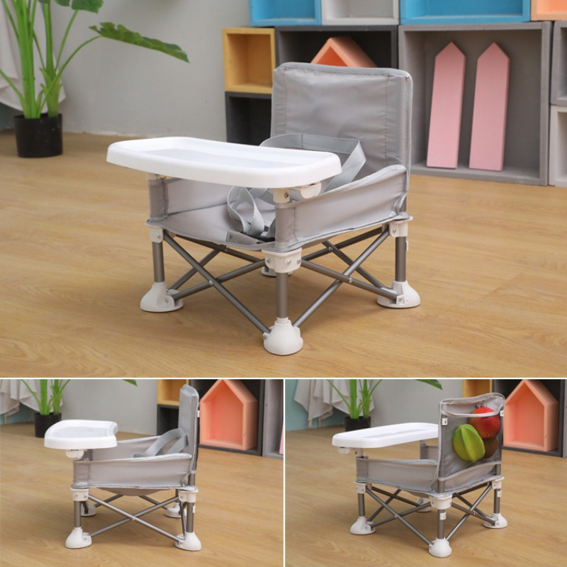 1Pc Portable Foldable Kids Dining Chair High Chair Compact Lightweight for Small Spaces Easy Storage Outdoor Travel