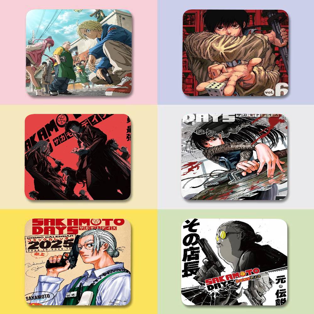Popular Japanese Anime SAKAMOTO DAYS Mouse Pad Small Size Creative Table Mat Coaster Game Mouse Pad Desk Mouse Accessories