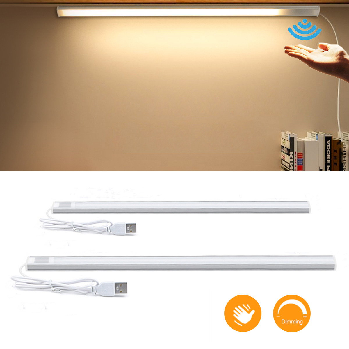 5V Hand Sweep Sensor Switch Detector USB Hand Wave Smart Motion Sensor Light Bar for Kitchen Wardrobe Indoor Night Lighting lightify