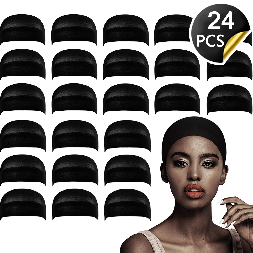 Wholesale High Quality Nylon Hair Caps for Wig Perfect Fit Ultra Thin & Expandable Stocking Wig Cap,Each pack contains 2 wig cap