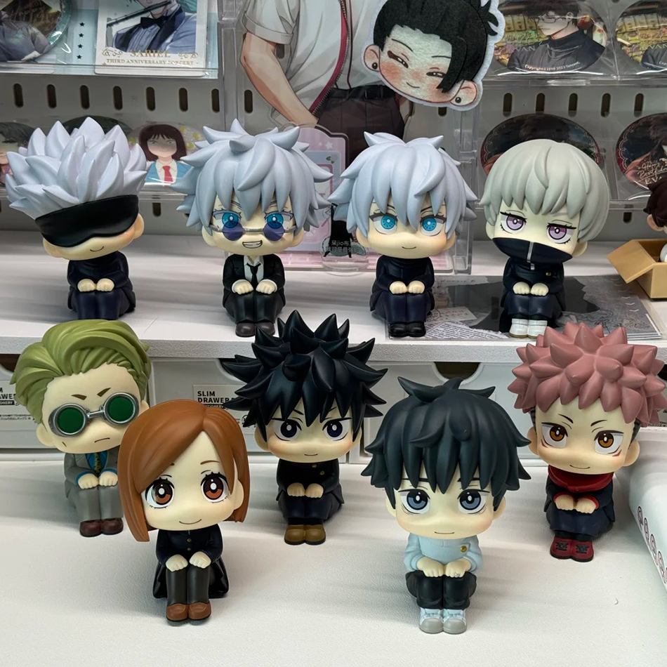 Jujutsu Kaisen Anime Figures Geto Suguru Gojo Satoru Doll Fushiguro Toji Okkotsu Yuta Inumaki Toge Q Version Toy Collection