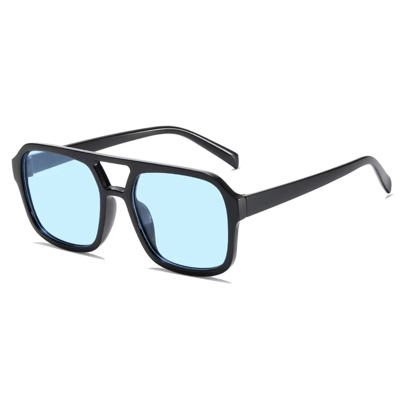 Women Sunglasses Square Double New Beam Glasses Personalized Korean Style Trendy Sunglasses High-end UV Resistant Eyeglass