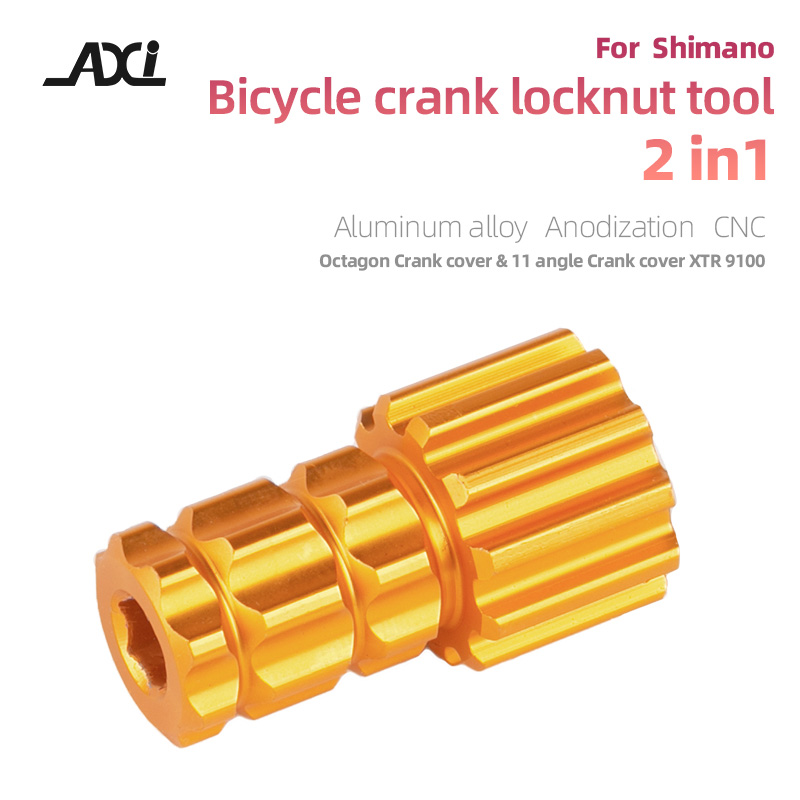 Bicycle Crank Cap Tool 2 in 1 For XTR M9100 Crank Hollow Arm Adjustment Cap For Mtb Road Bike Crank Remove Tools