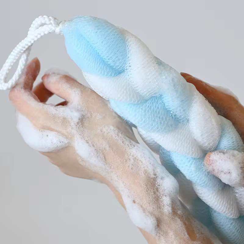 Loofah Bath Ball Belt Bath Jaali Bath Brush Bath Sponge Cleaning Plastic Mesh Soft Scour Back Scrubber Body Scrubber