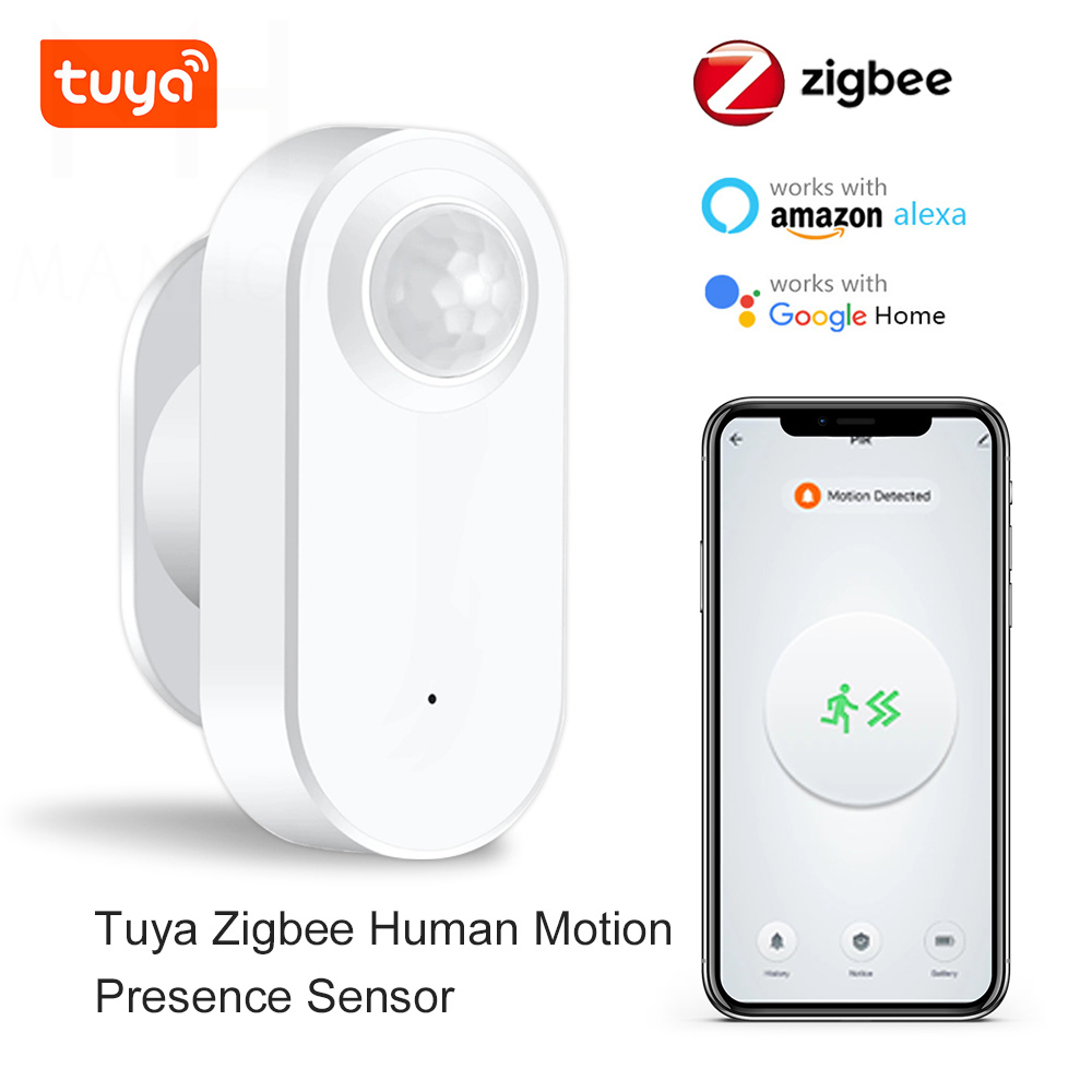 Zigbee Tuya Smart PIR Motion Sensor with Luminance/Distance Detection For Smart Life Work With Alexa Google Yandex Alice