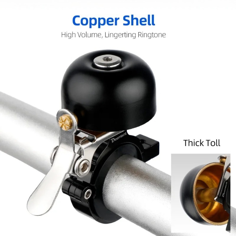 Bicycle Brass Ring Copper bicycle bells, retro - style riding accessories for bicycles MTB Road Bike Bell Left Right Hand