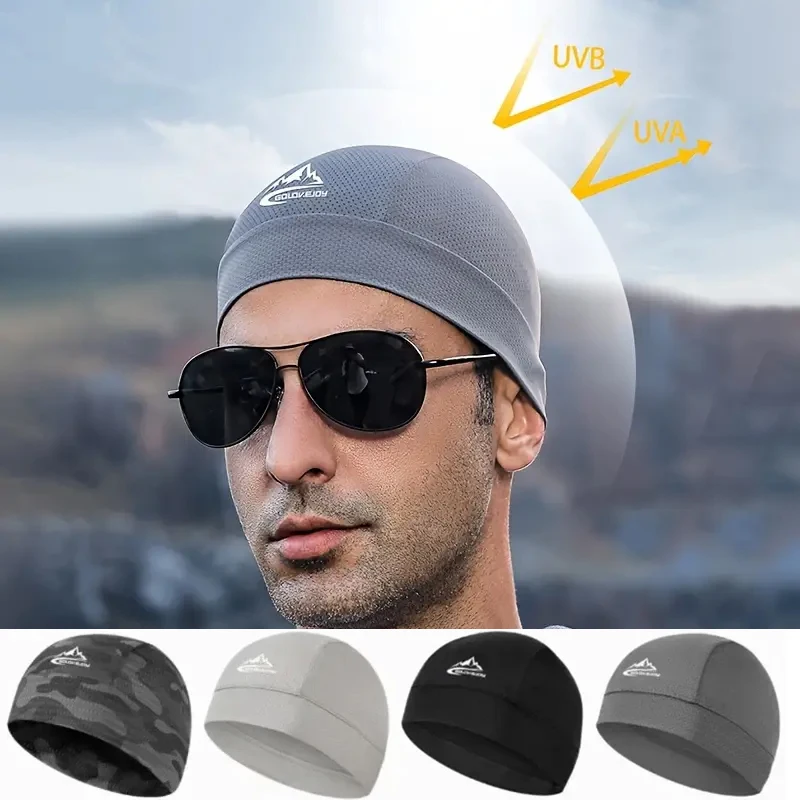 Cycling Motorcycle Breathable Mesh Quick Dry Helmet Inner Cap Outdoor Hiking Runing Sports Beanie Cap Sweat Helmet Liner Hat