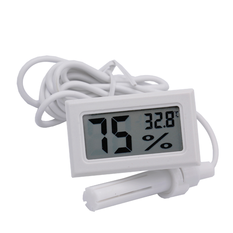Mini Digital Thermometer Hygrometer Electronic Temperature Humidity Meter Embedded Thermo-hygrometer for Reptile box