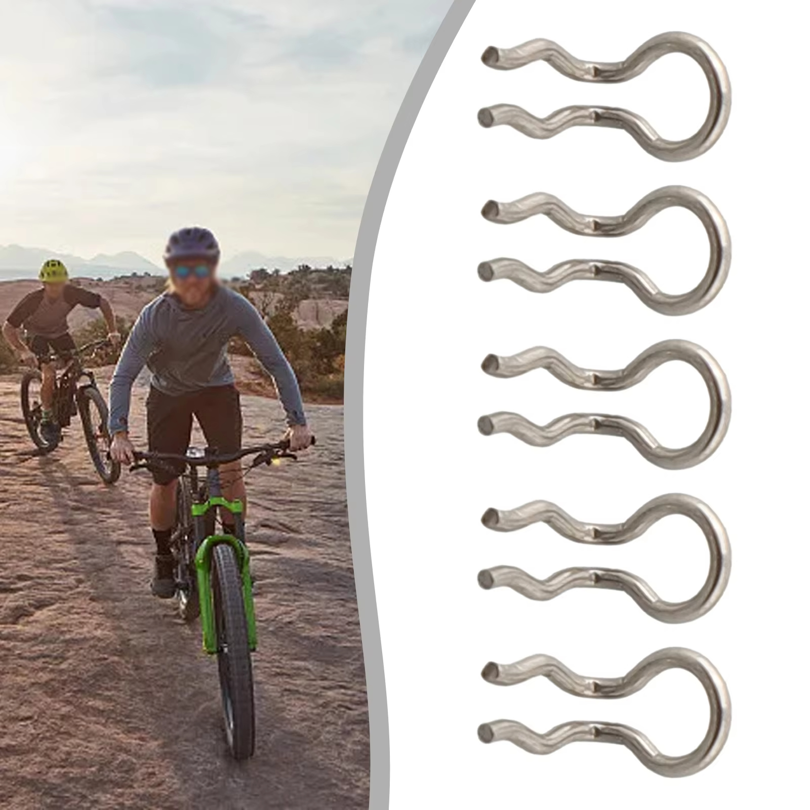 10pcs Bike Bicycle Disc Brake Caliper Spring Clips For Shimano XT SLX XTR Fixing Screw Pins Spring Clips Bike Accessories