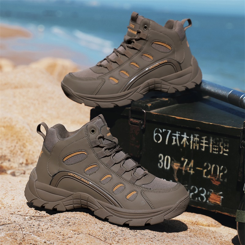 Men's wild tactics training boots four seasons non-slip waterproof outdoor boots jungle hiking sneakers boots Desert work boots