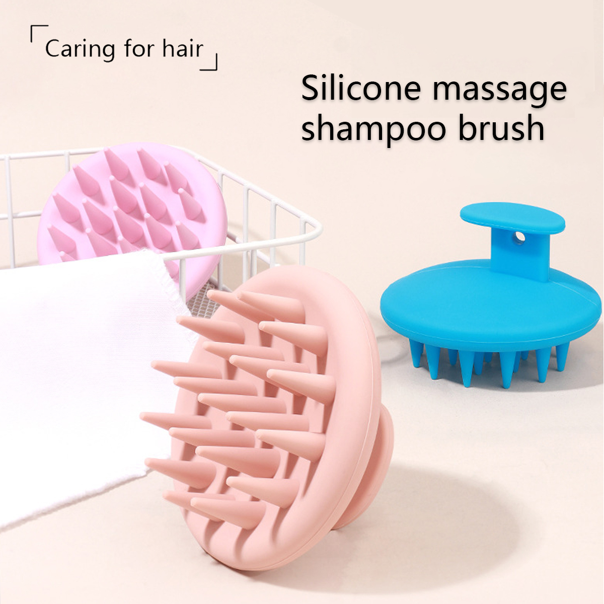 1pc shampoo brush for cleaning and caring hair roots, scalp massage brush, salon hair styling tool Special for real hair