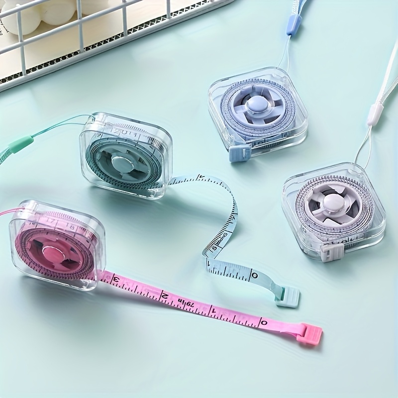 Cute Mini Soft Tape Measure, 2M/78.74inch Portable Body Measuring Tape for Sewing, Tailoring, Fitness & Home, Retractable Ruler