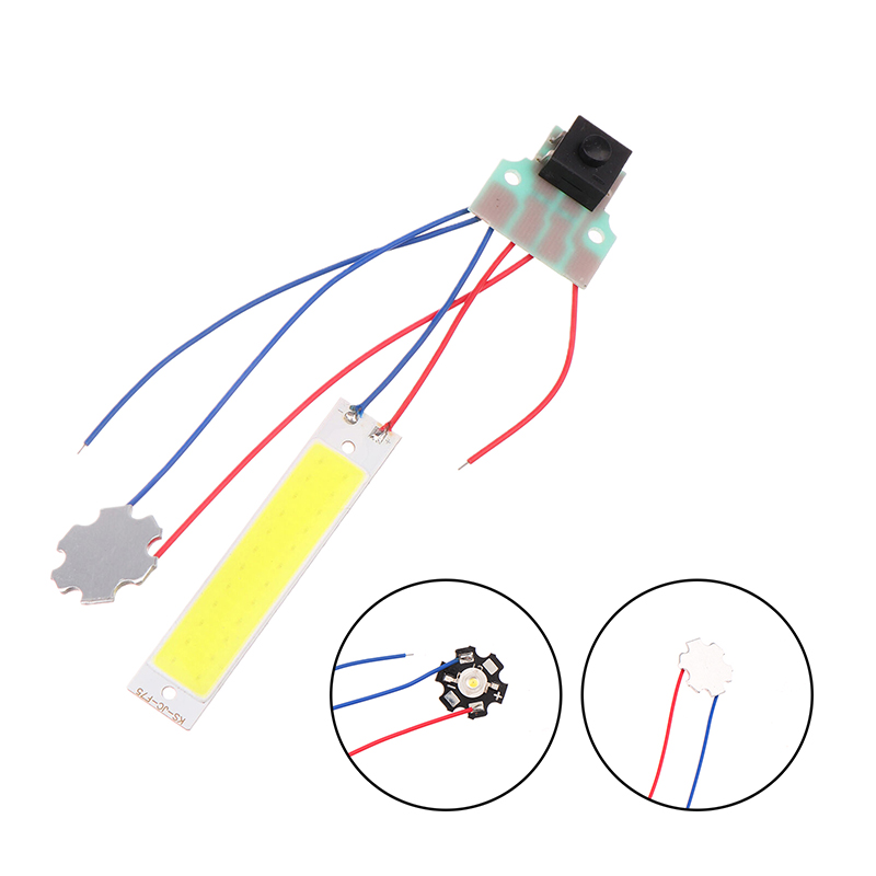 Double LED Light Board With Control Switch DC 3.7-5V DIY AccessoryFlashlight Night Lighting Desk Lamp