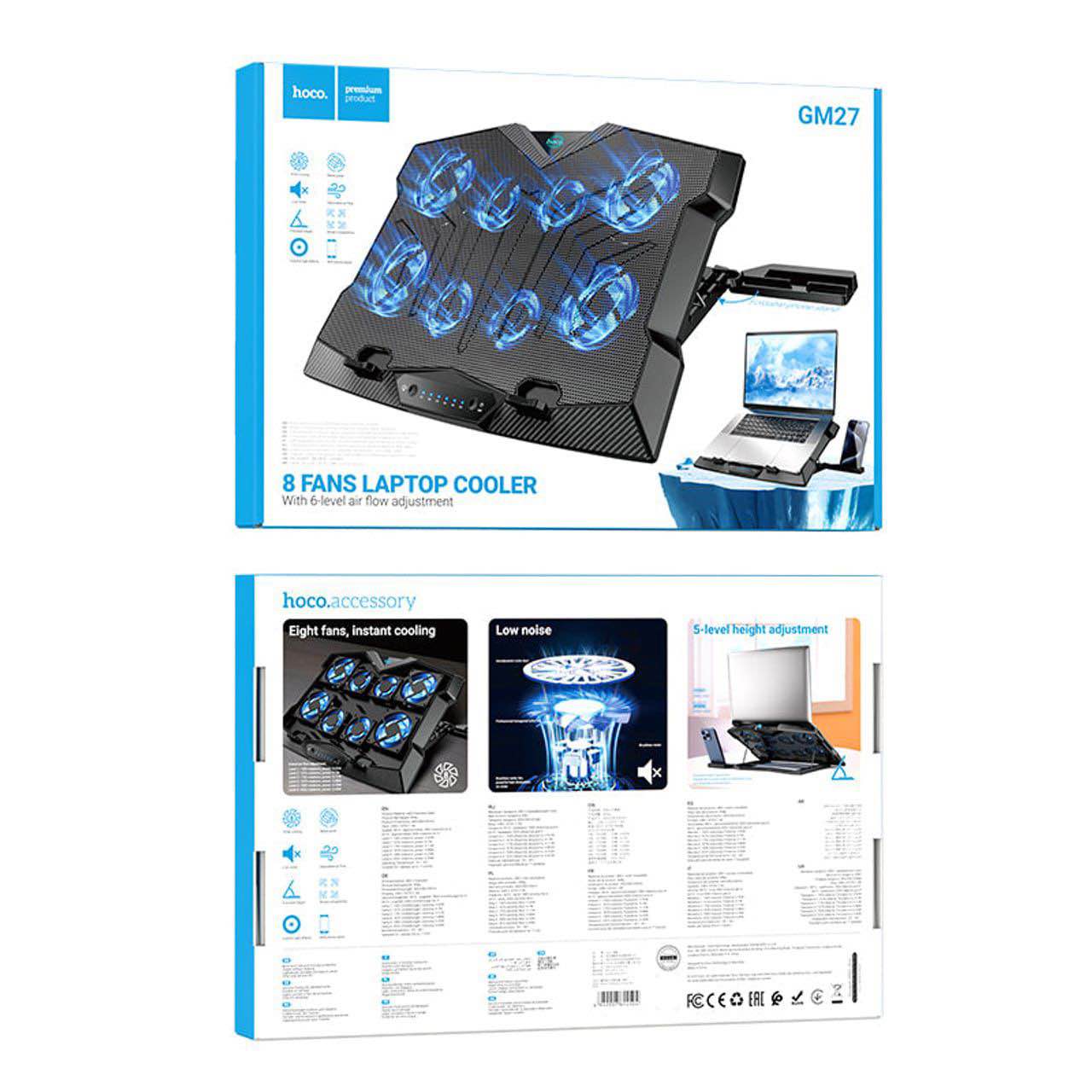 Hoco GM27 8 Fans Laptop Cooler