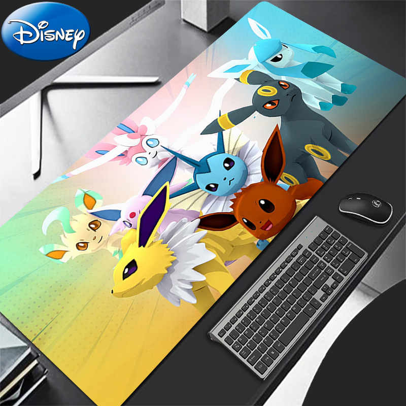 90x40cm Mouse Pad Pokemon Computer Speed Type Varpet Mat For E-sports Players Laptop Keyboard Pad HD Mousepad Office PC Desk Mat
