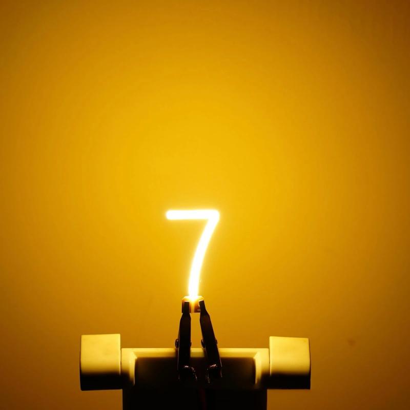 Mini Arabic Numerals 0/1/2/3/4/5/6/7/8/9 LED Filament DC 3V COB Edison Yellow White DIY Candle LED Diodes Party Decoration