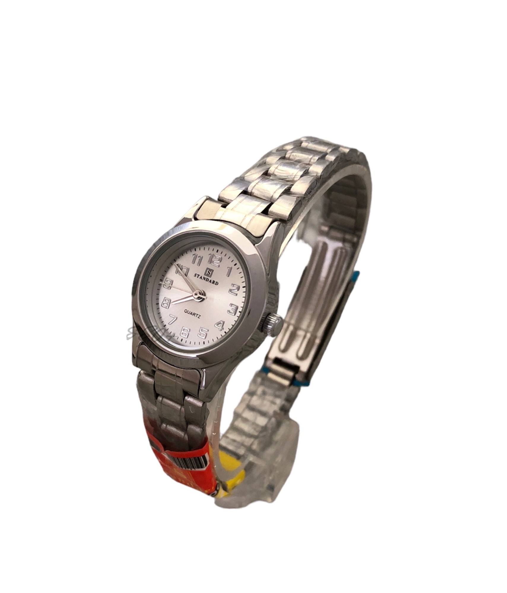 STANDARD White Small Dial Numeral Index Stainless Steel Strap Wrist Watch For Women - Silver