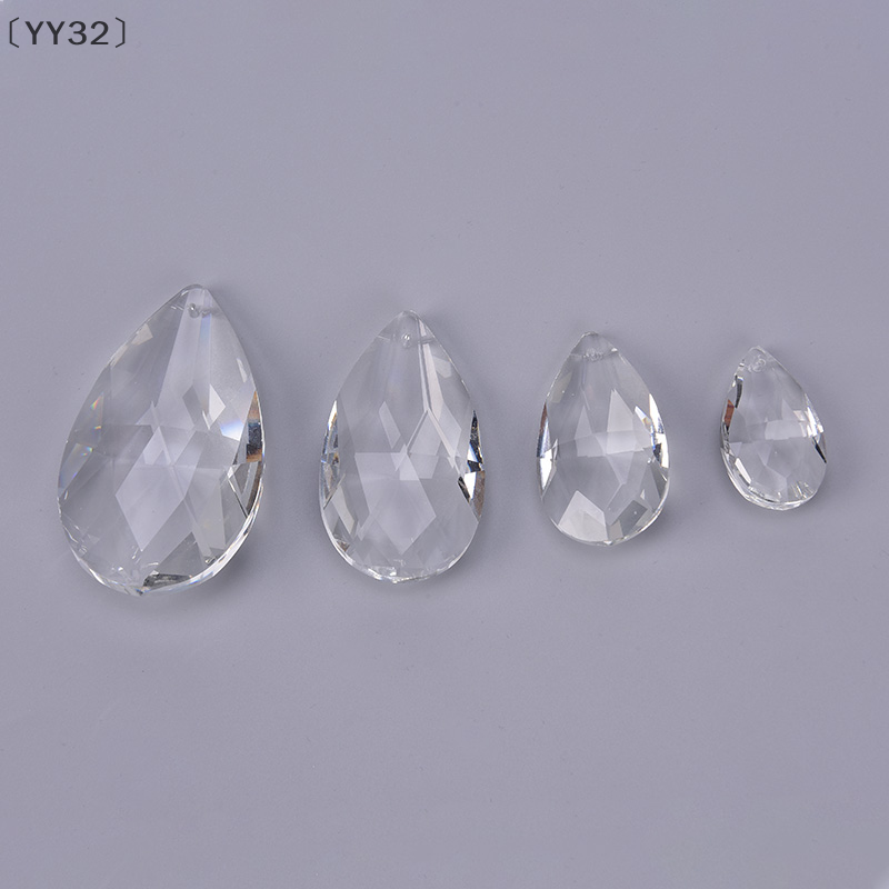 〔YY32〕 1 Pcs Clear Chandelier Glass Crystals Lamp Multi Faceted Bead Hanging Drops Pendants