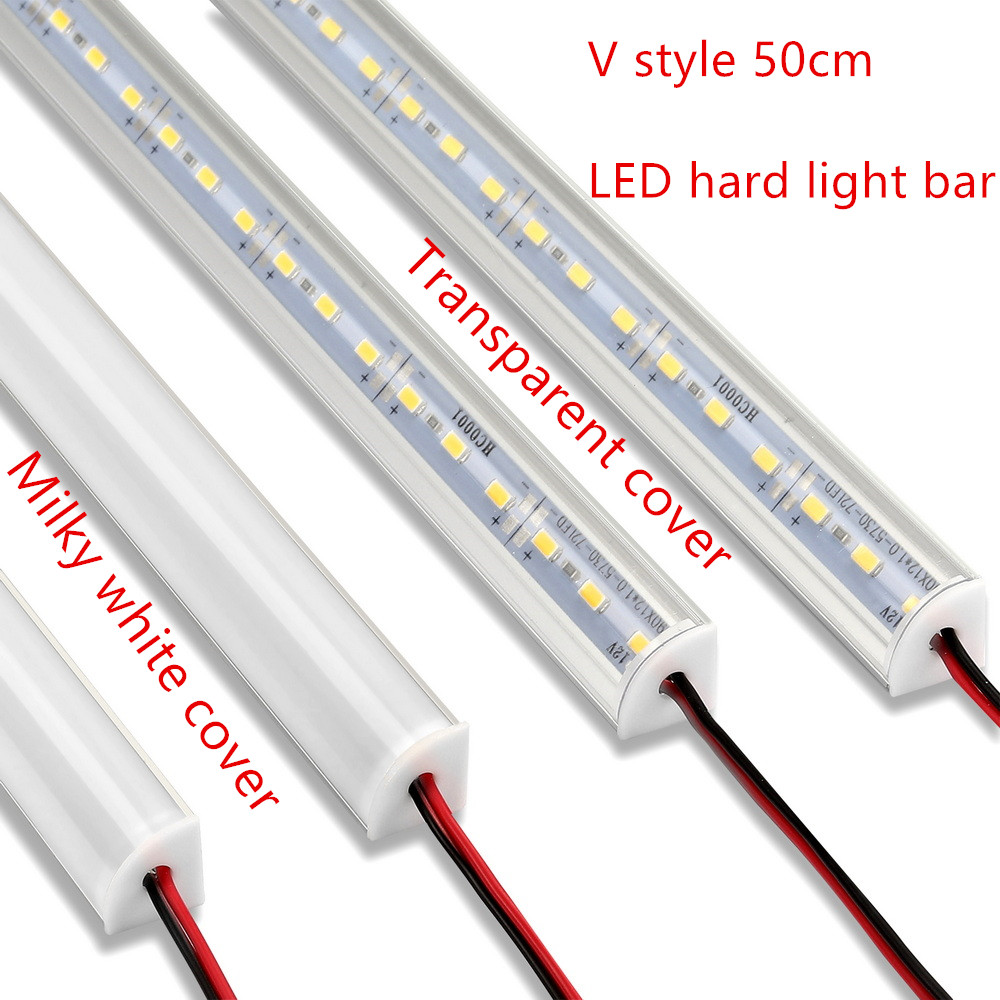 LED cabinet bar light 5730 36LEDs Kitchen light under furniture 12V DC 50cm profile aluminum led hard strip Linear lights