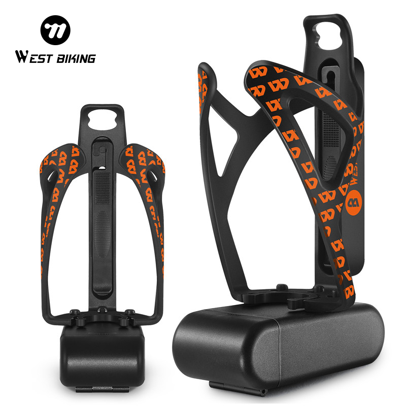 WEST BIKING Bike Water Bottle Cage 3 In 1 Stable Bicycle Bottle Holder Tire Lever Tool Box Cycling Bottle Cage Bike Accessories