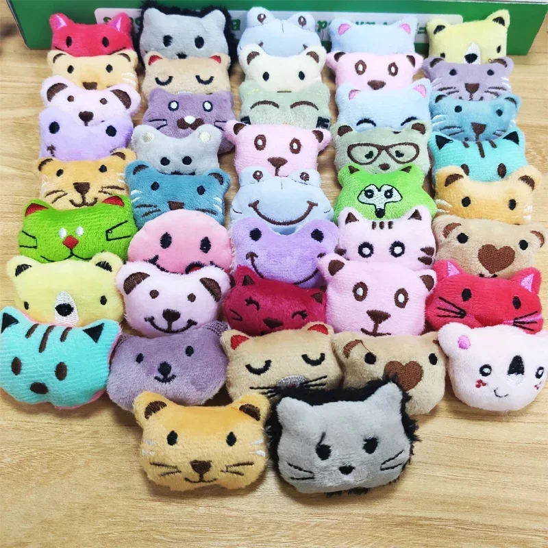 10-30pcs Cute Animal Plush Dolls Rabbit Bear Panda Stuffed Toys Mini Girl Plush Claw Machine Doll Accessories Toys
