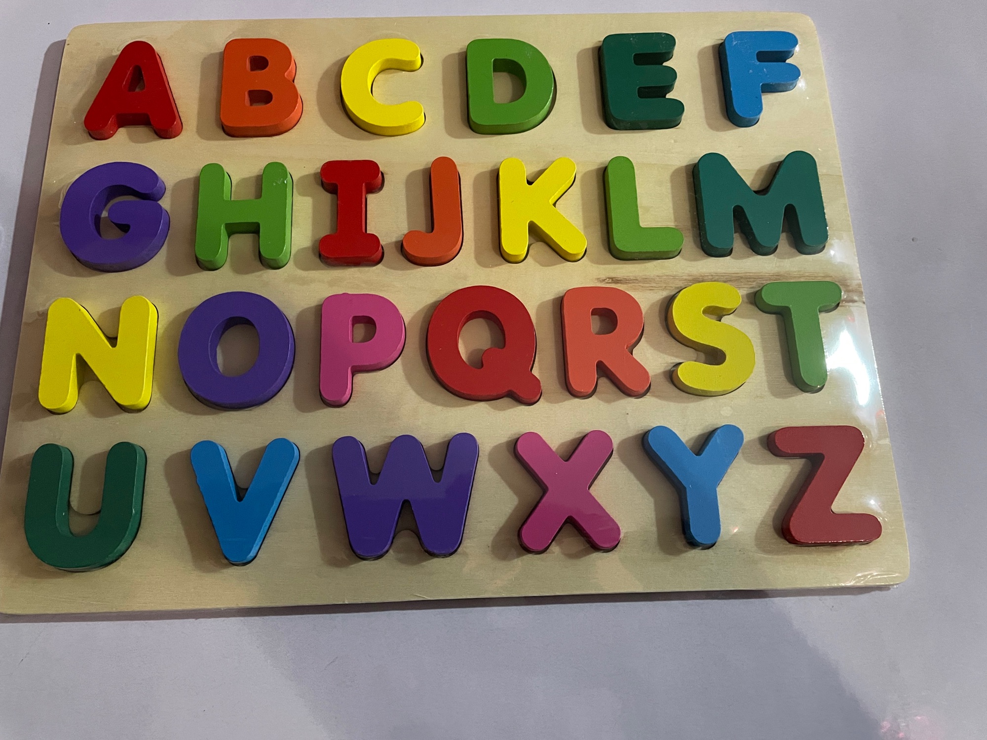 English Capital Letter 3D Wooden For Kids educational kit