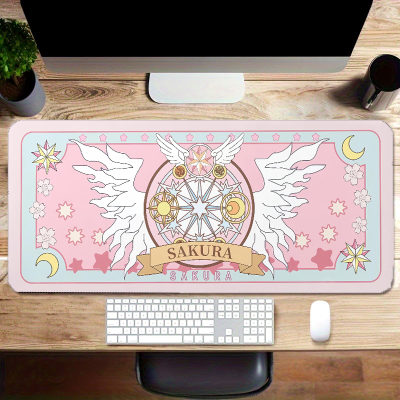 XXL Sakura Card Anime Mousepad Large Gaming Keyboard Mouse Pad Clow Card Mousemat Computer Offices Tablemat Extended Desk Mat