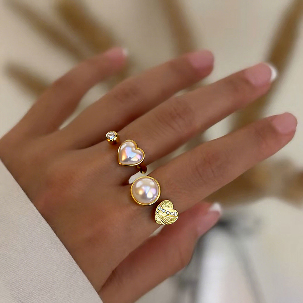 Kissmoon Fashion Twisted Imitation Pearl Stainless Steel Gold Color Hoop Earrings for Women Elegant Bridal Wedding Jewelry