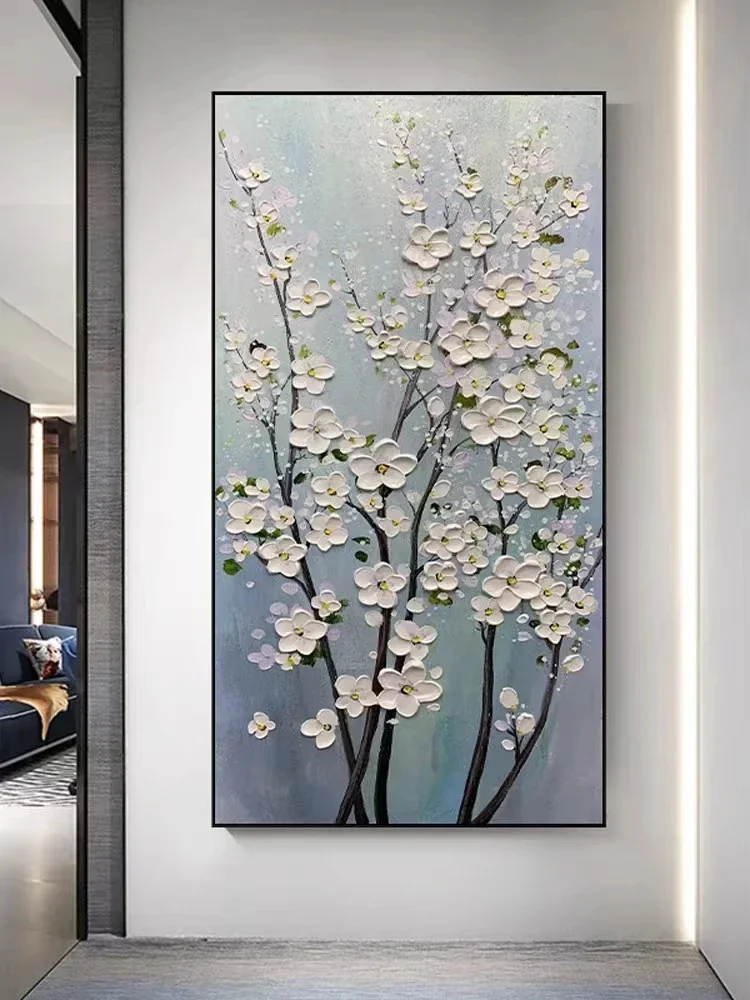 Flower Oil Painting On Canvas,Wall Art Picture Home Decoration Picture,Modern Print Poster Room Decor Cuadros,No Framed