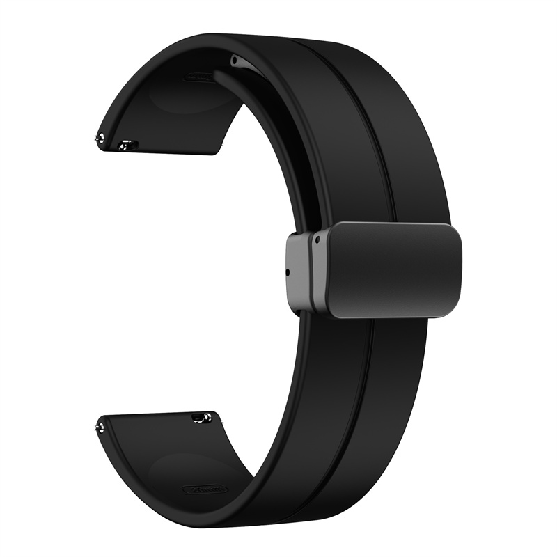 18mm 20mm 22mm Strap For watch 7/6/5/4 classic/gear s3/active 2 Silicone Magnetic Band For GT 6 pro 5 4 3