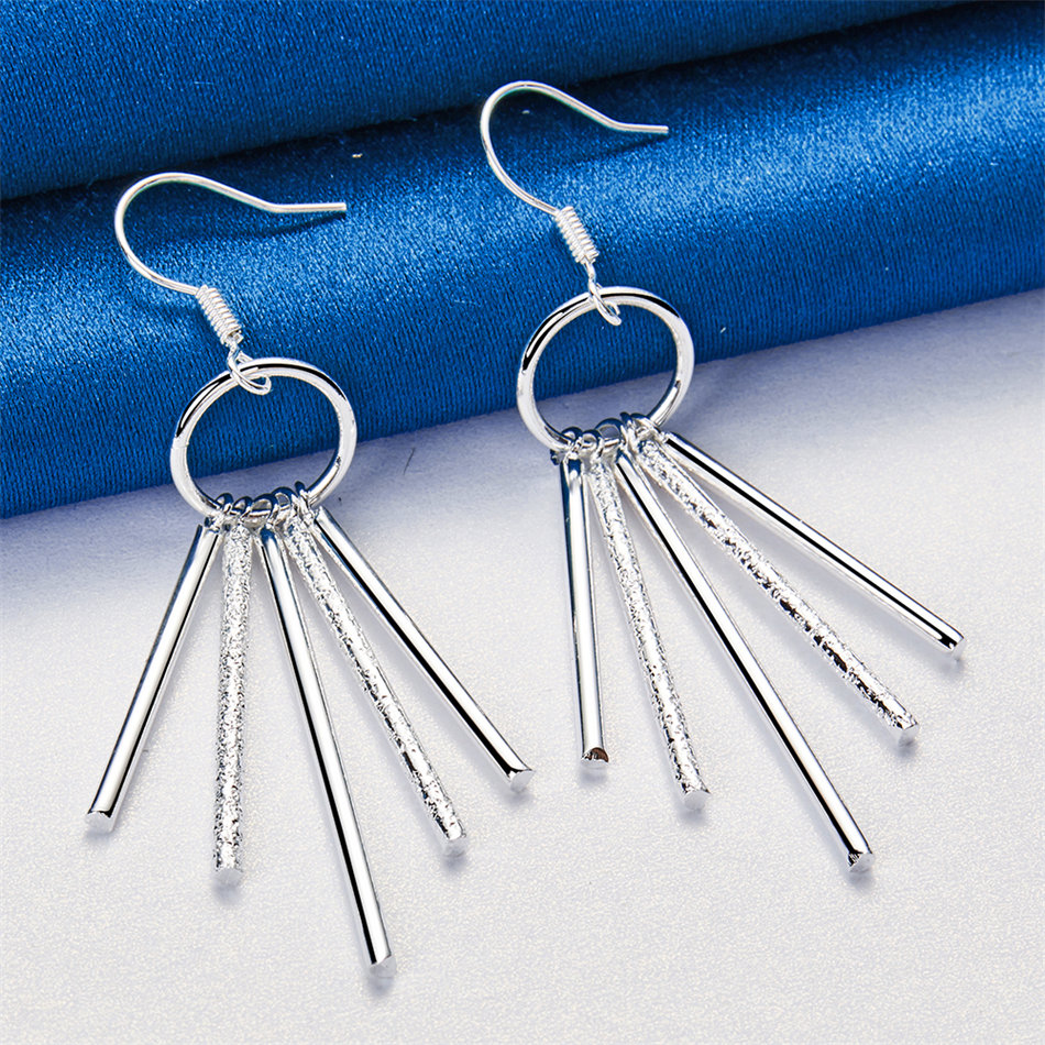 1 pair Luxury Geometric Elegant Hoop Earrings For Women Wedding Engagement Party Jewelry Accessories