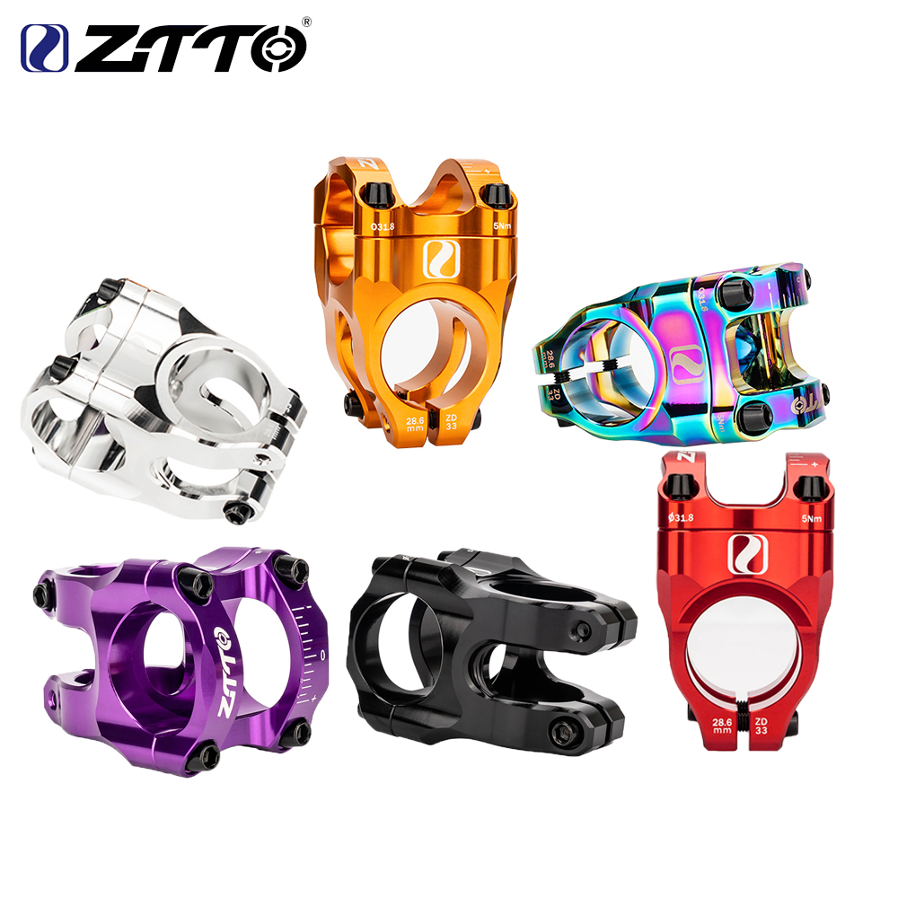 ZTTO MTB 33mm Stem Bicycle Forged Aluminum Alloy Stem High Strength 0 Degree Durable Side Lock for 28.6mm fork 31.8mm Handlebar