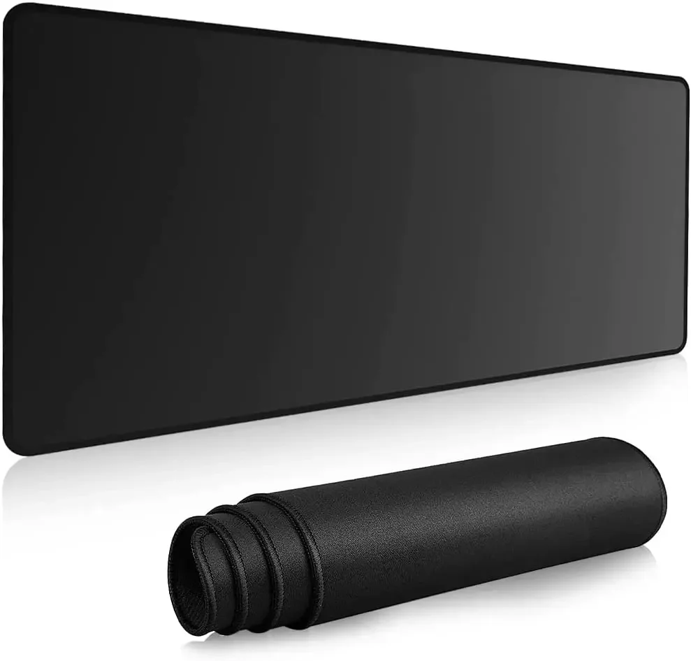 Black Mouse pad Small Mousepad Gaming PC Computer Keyboard XXL Desk mat offices interior accessories rug