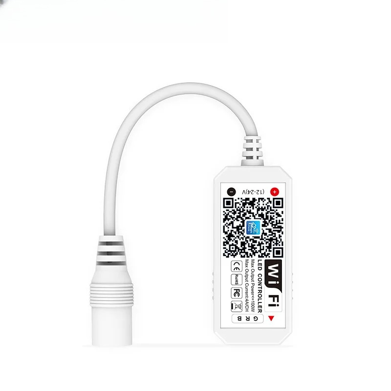 RGBW RGB Controller Magic Home APP Work with Alexa Home for DC12-24V RGB LED Strip Light Voice Control Dimmer