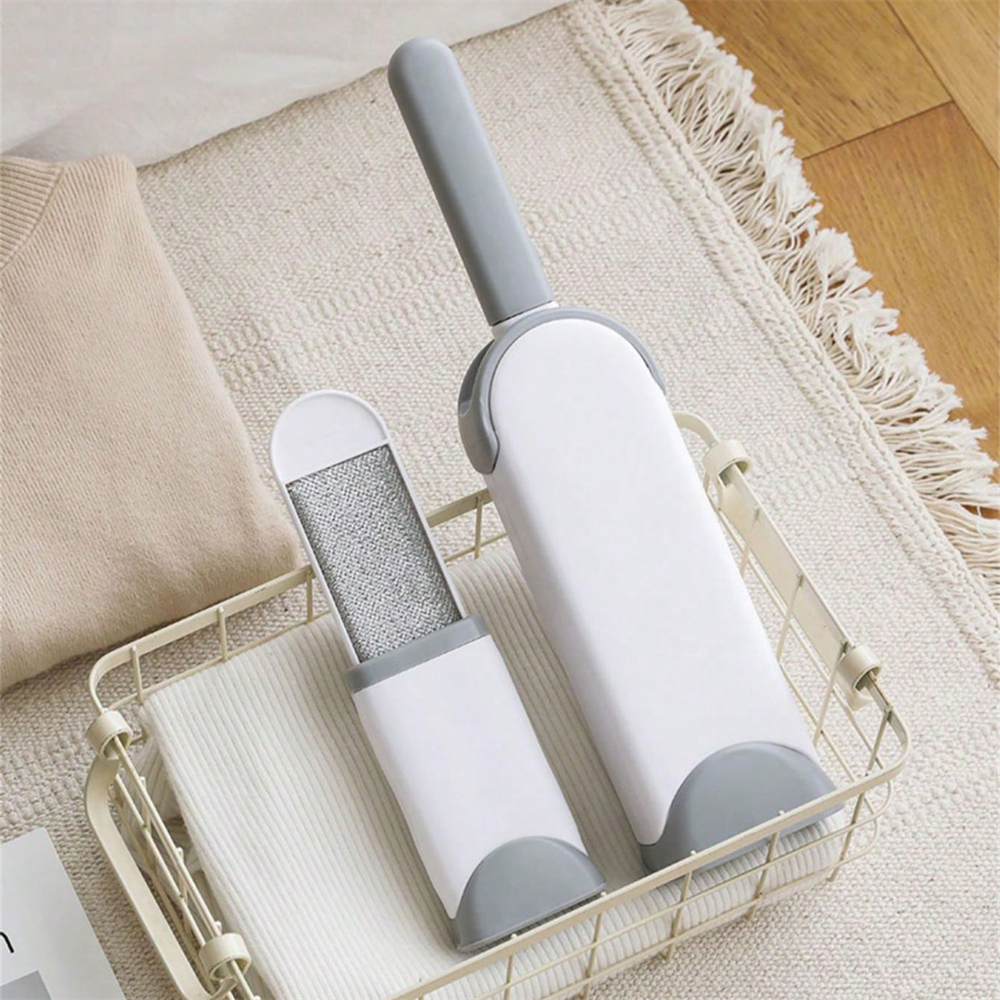 1pc Self-cleaning Lint Sticking Roller 2 Sides Dedusting Brush Pet Hair Remover Brush Removing Dog Cat Hair from Sofa Carpet Clo
