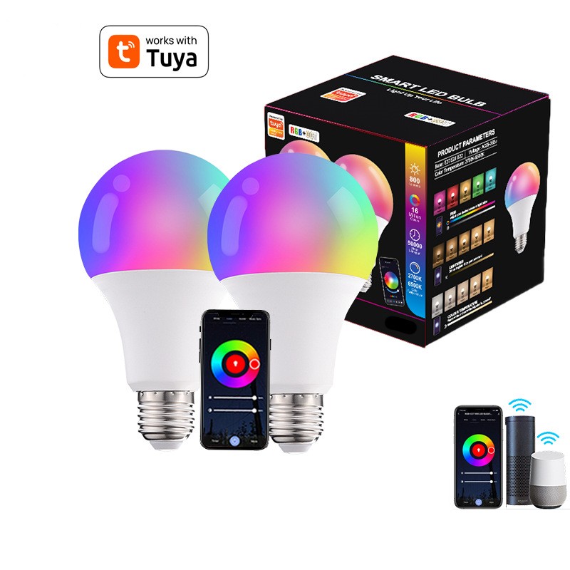 Smart Graffiti Light LED Bulb Alex 10W 15W RGB+WWSpotlights Home Voice Control Mobile App Control WiFi Smart Light Bulb lightify