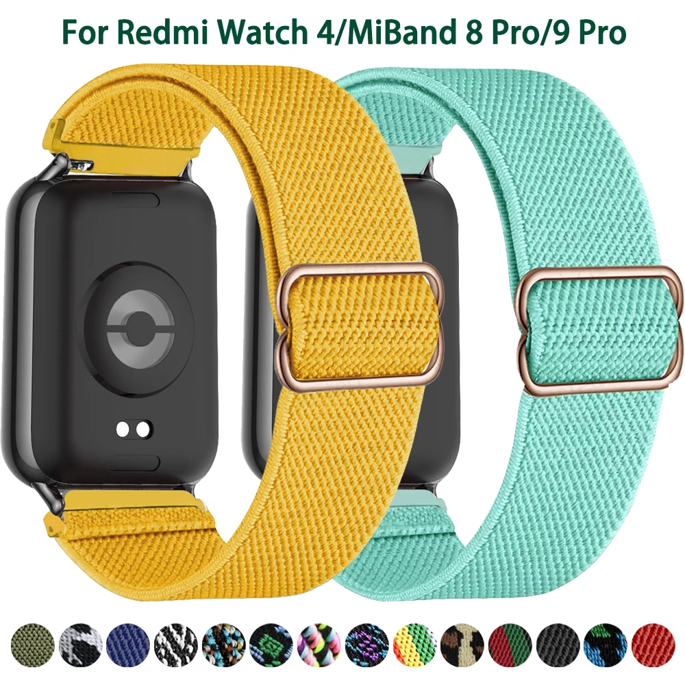 Nylon Strap for Redmi Watch 6/5/4 Sports Elastic Replacement Bracelet WristBand Correa for Mi Band 8/9 Pro Accessories
