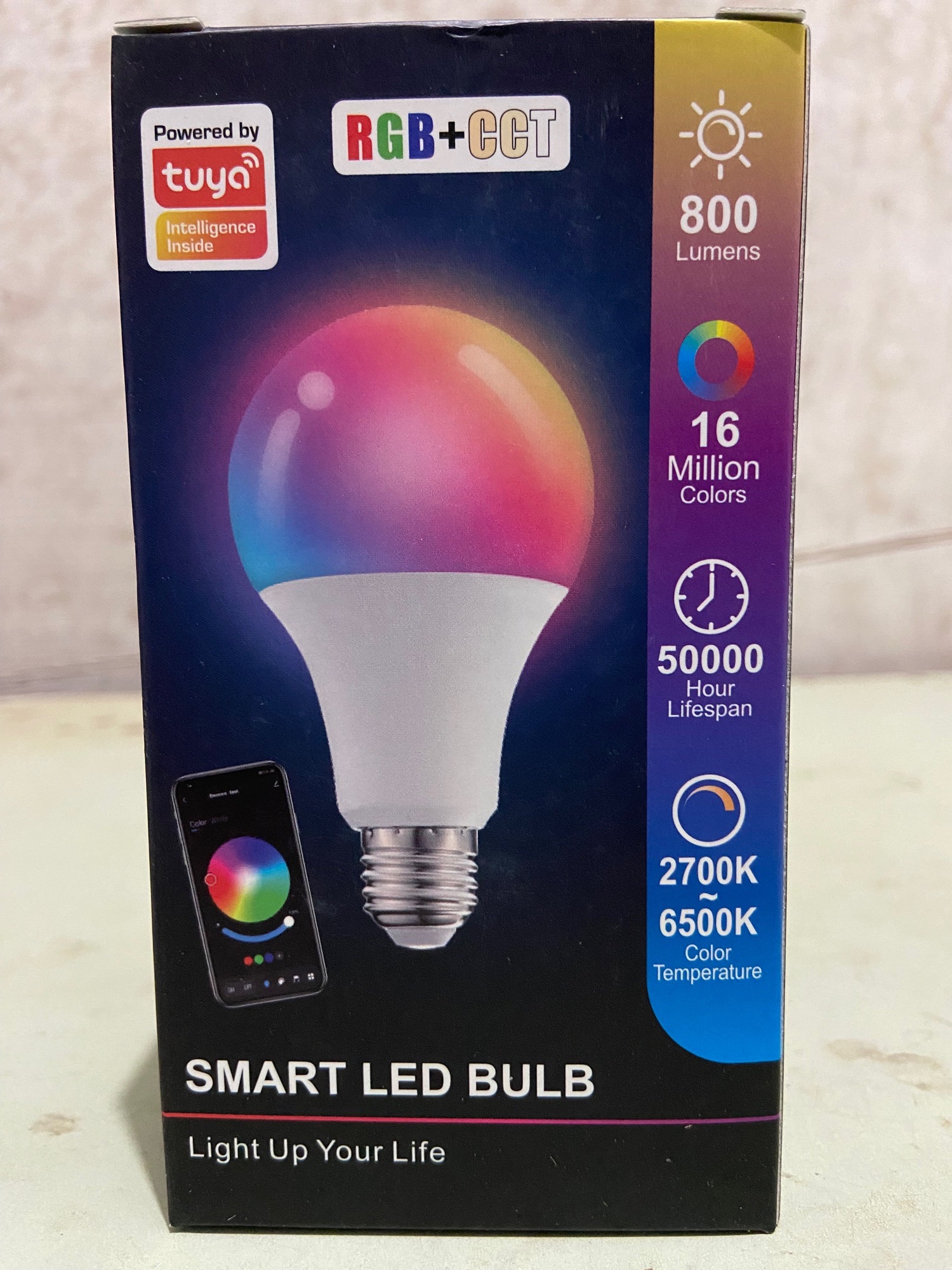 Smart Rgb Led Bulb 15 Watt Tuya apps Control