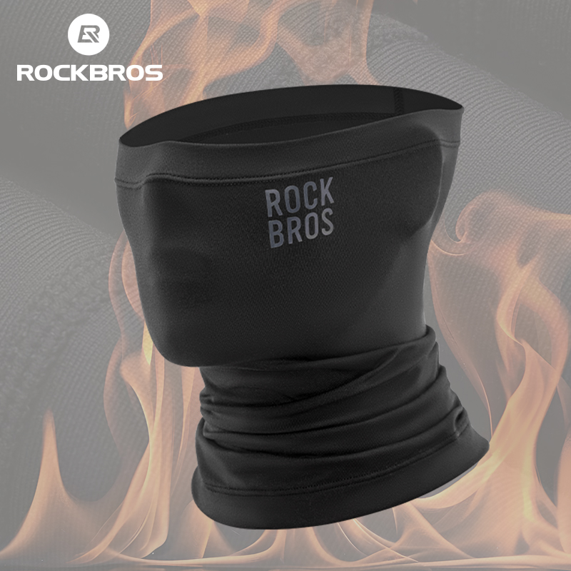 ROCKBROS Bicycle Full Face Mask Winter Keep Warm Bike Balaclava Caps Men's Windproof Motorcycle MTB Road Cycing Collar Scarf