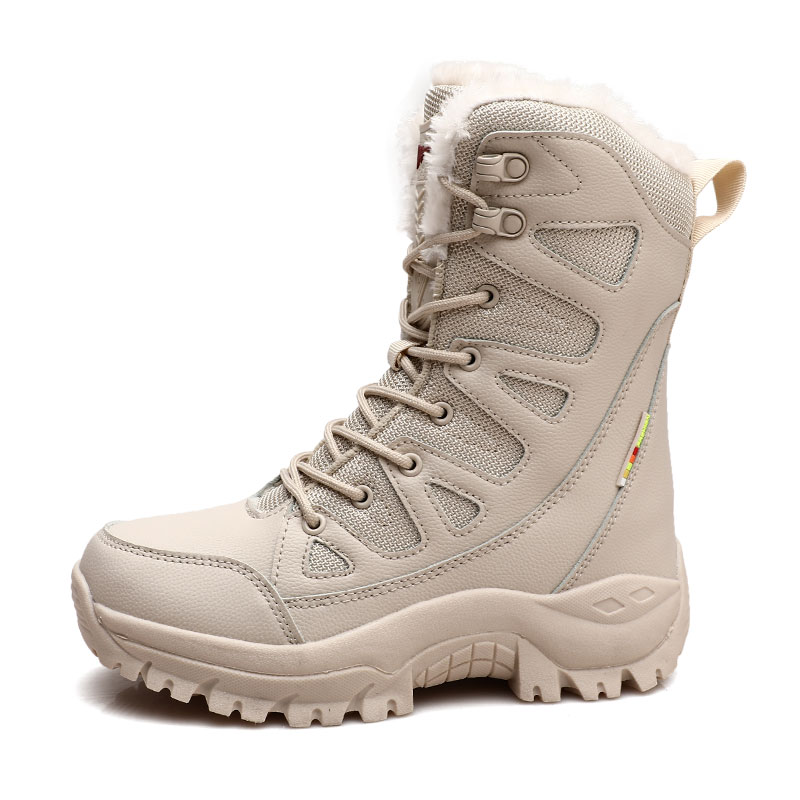Men Male Tactical Boots Boots Climbing Hiking Shoes Breathable Outdoor Unisex Ultrallight Plush Snow Winter High Quality