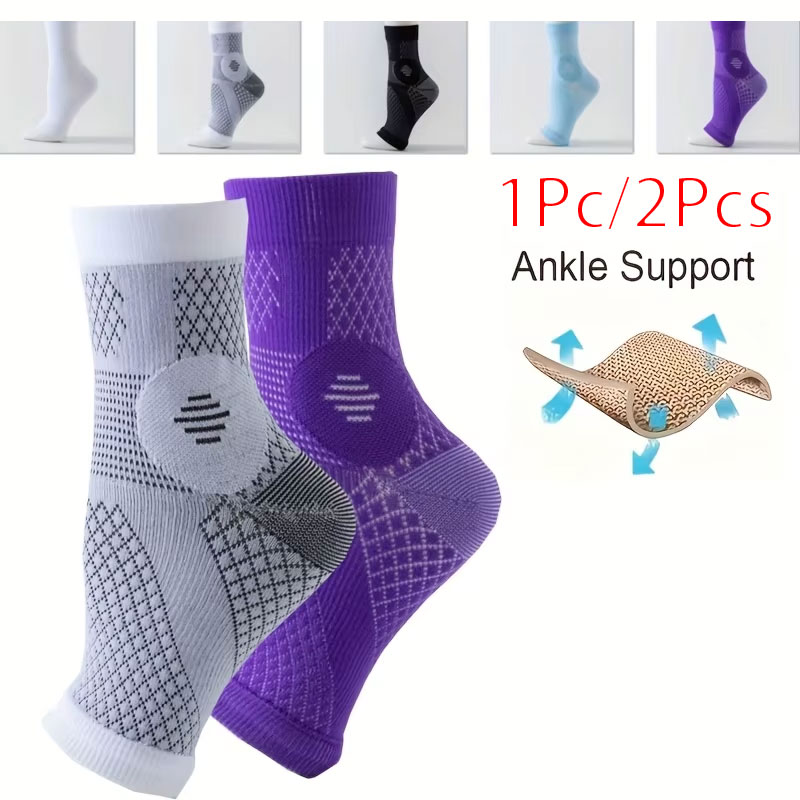 1Pc/2PCS Knitted breathable Ankle Support Brace, Best Ankle Compression Support Brace for Foot and Heel