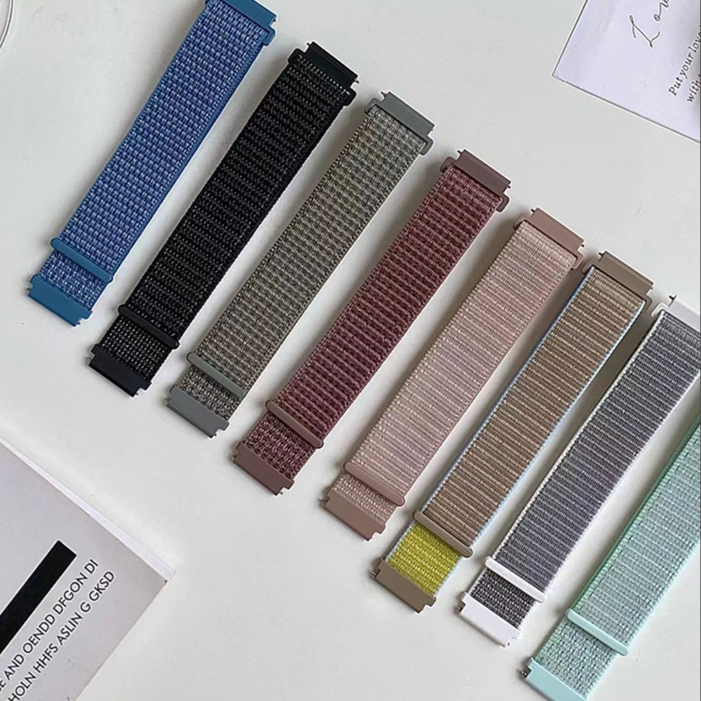 Nylon loop Band For Samsung Galaxy Watch 7-FE-6-5-pro-4-Classic-active 2 44mm 20mm 22mm sport bracelet huawei gt 5 4 2e 3 strap