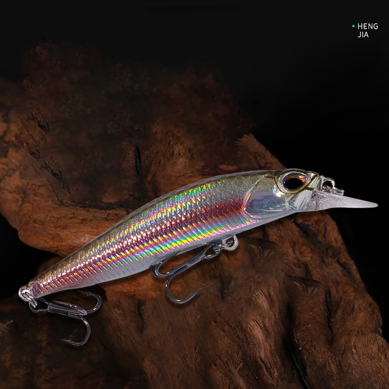 1pc 7.5cm 5.1g Minnow Fishing Lure Wobbler Crankbait Isca Artificial Hard Bait Carp bass Perch Mini Fishing Lures Pesca Tackle