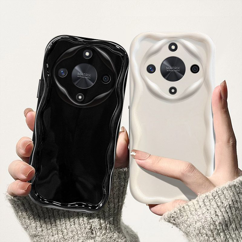 For Magic8 Lite Phone Case Magic 8Lite Case Magic 8 Lite MTN-NX1M Clear TPU Wave Soft Case Cover