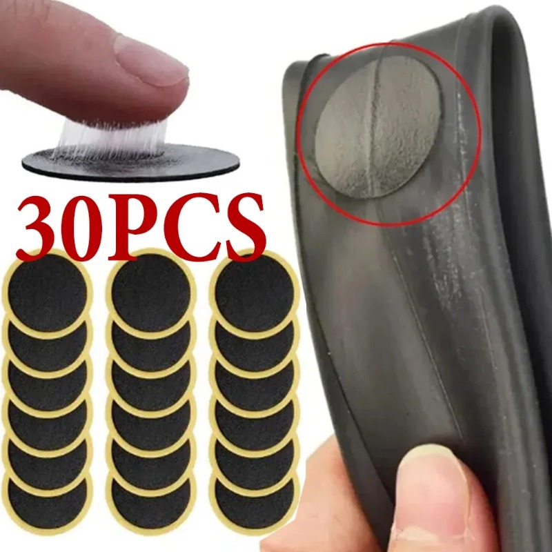 10PCS Glue-Free Bicycle Tire Patches Quick Repair Adhesive Drying Tyre Protection Bike Tool for Various Wheel Sizes 20-47cm