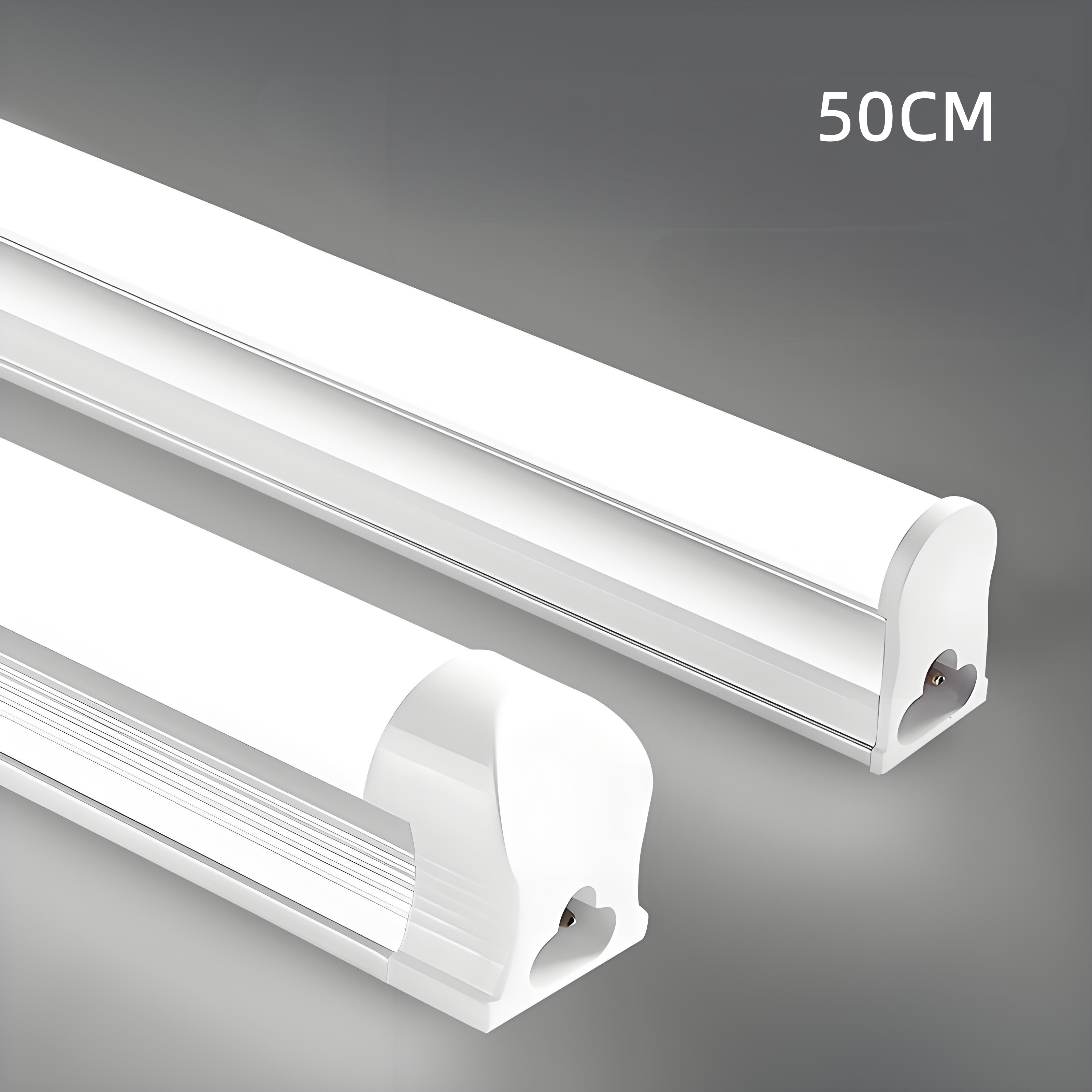 50CM LED Fluorescent Lamp High Quality Aluminum Bar Light T5 T8 LED Tube with AC220V EU Plug Swtich Energy Saving Home Wall Lamp