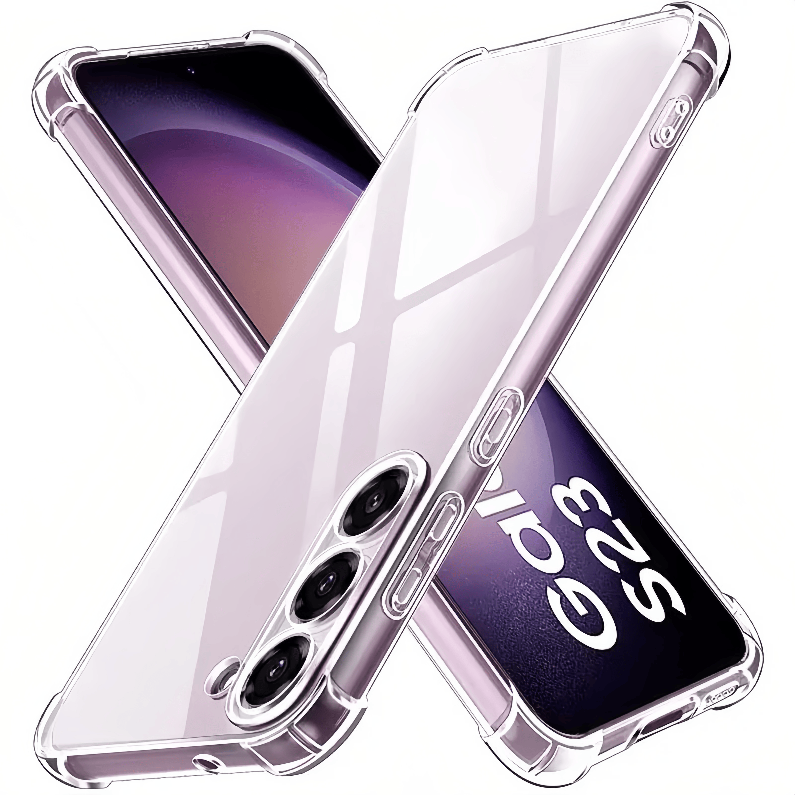 Four corners Shockproof Clear Phone Case For S25 S24 S23 S22 Ultra S21 Plus S20 FE S25 Edge Silicone Soft Case